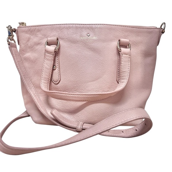 kate spade Handbags - Kate Spade Women's Pink Larchmont Avenue Evangelie Leather Small Penny Satchel